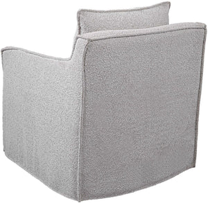 Uttermost Welland Ivory/Warm Gray Swivel Chair
