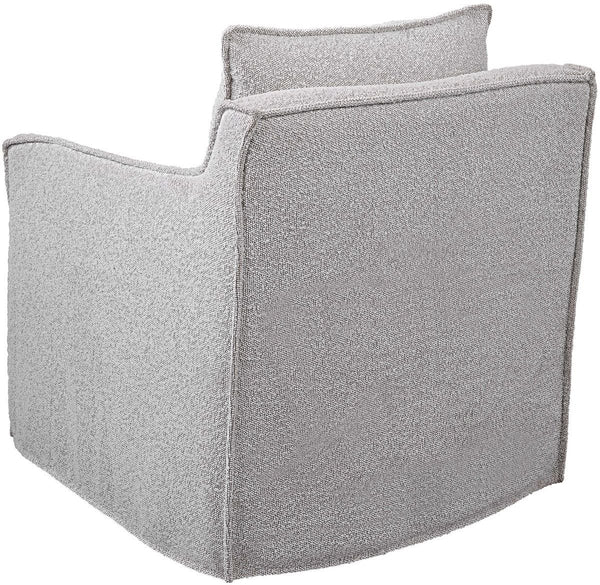 Uttermost Welland Ivory/Warm Gray Swivel Chair