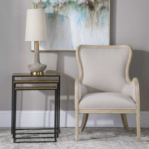 Uttermost Coreene 3-Piece Gold Nesting Tables