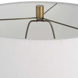 Uttermost Miraz Iron/White Floor Lamp