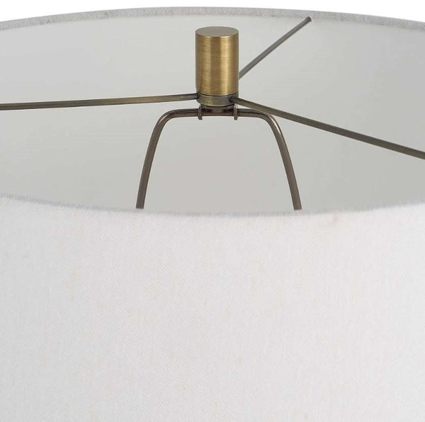 Uttermost Miraz Iron/White Floor Lamp