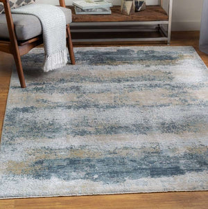 Uttermost Bremen Light Brown/Light Gray/Navy/Taupe 9 X 12 Area Rug