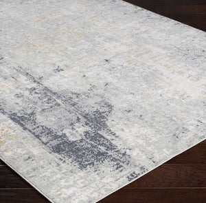 Uttermost Paoli Charcoal/Light Gray/Mustard/Off-White 9 X 12 Area Rug