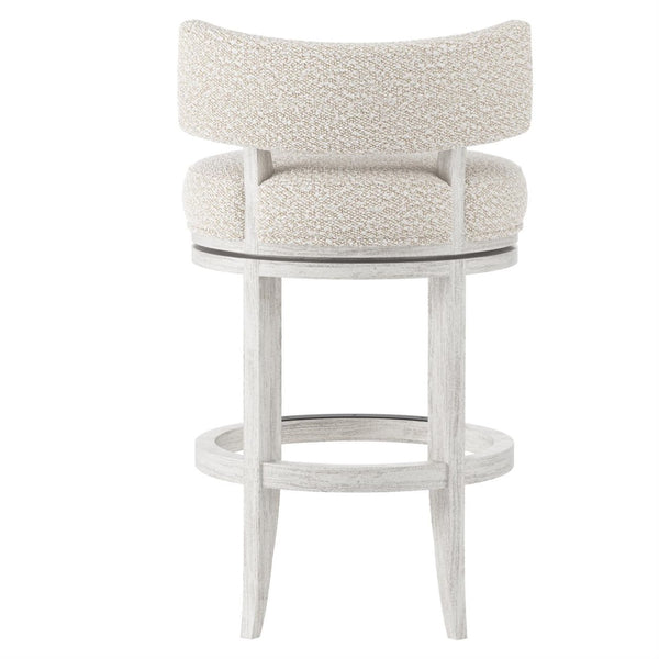 Bernhardt Hirsch Wire Brushed Fabric Counter Stool