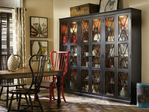 Hooker Furniture Sanctuary 2-Door Thin Display Cabinet Ebony