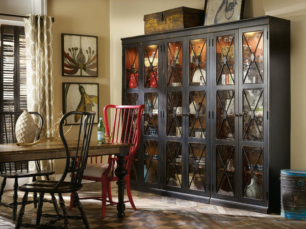Hooker Furniture Sanctuary 2-Door Thin Display Cabinet Ebony