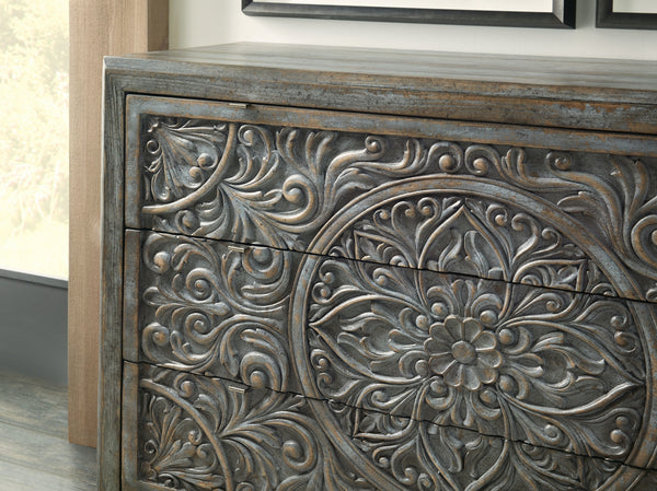Hooker Furniture La Grange Lockhart Bluebonnet Soft Blue 3-Drawer Accent Chest