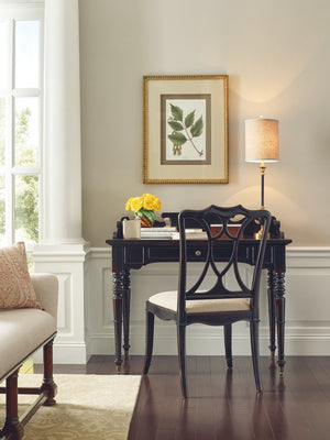 Hooker Furniture Charleston Upholstered Seat Black Side Chair