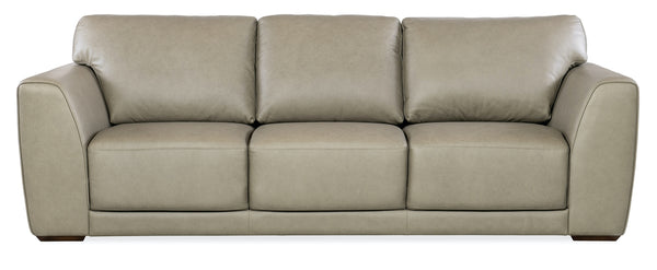 Hooker Furniture Keys Verona Sage Leather Sofa