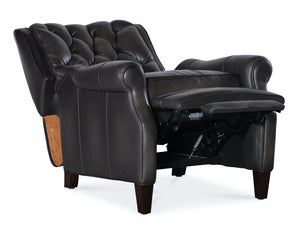 Hooker Furniture Palmer Press Back Sarzana Castle Leather Recliner Chair