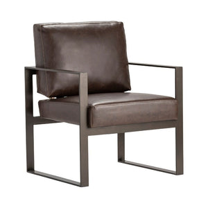 Crestview Rutledge Dark Brown Accent Chair