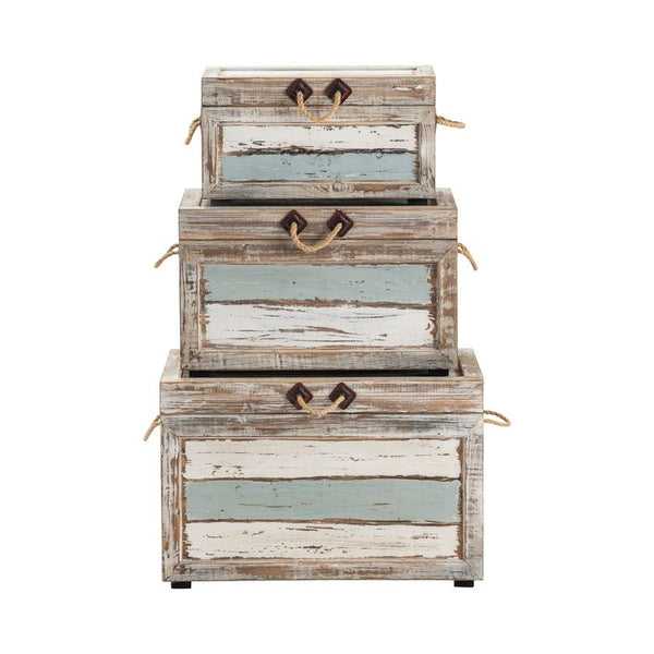 Crestview Nantucket Weathered Wood Trunks