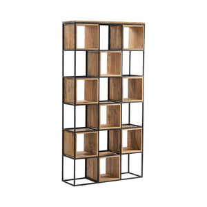 Crestview Owen Brown & Black Etagere