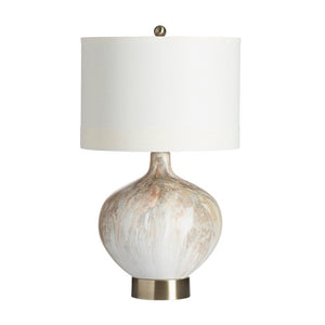 Crestview Sumner Beige/Gold/White Table Lamp