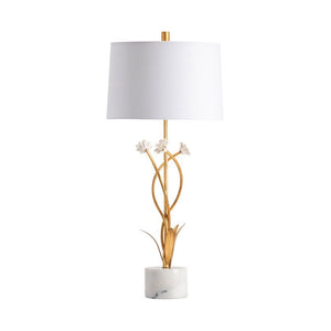 Crestview Gold/White 31.5 Inch Table Lamp