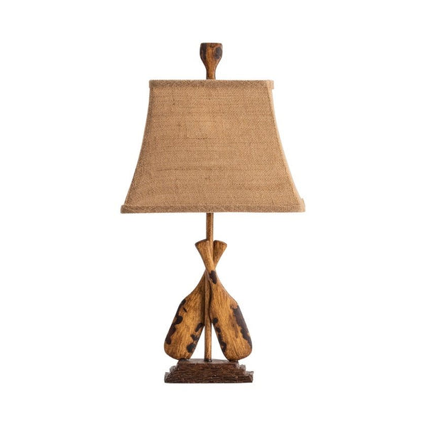 Crestview Oar Resin Old Oar Accent Lamp
