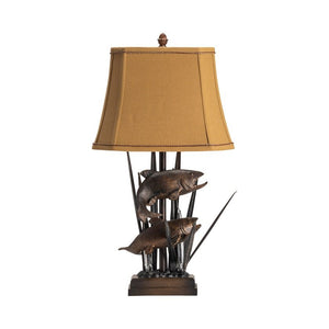 Crestview Upstream Bronze Table Lamp