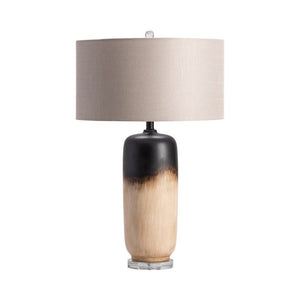 Crestview Latina Beige/Black/Light Brown Table Lamp