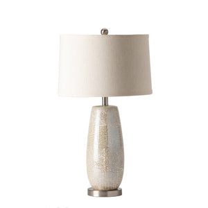 Crestview Melrose Textured Silver Table Lamp