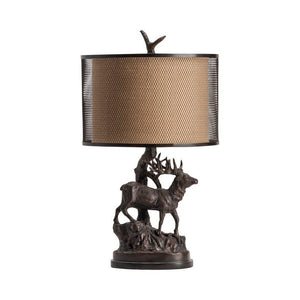 Crestview Hunters Walk Hand Finished Bronze Table Lamp