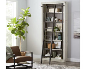 Martin Furniture Toulouse Rustic White 94 Inch Tall Bookcase