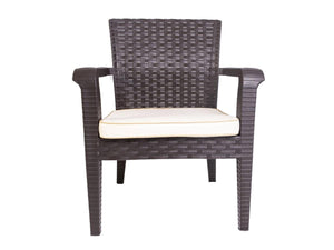 Rainbow Outdoor Alaska Armchair in Brown