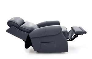 Barcalounger Sorrento Ocean Lance Power Lux Lift Chair Leather Recliner