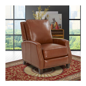 Barcalounger Colchester Bitters Melrose Fabric & Leather High/Low-Leg Recliner Chair