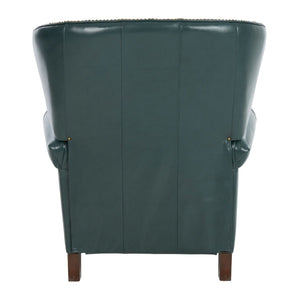 Barcalounger Highland Emerald Presidential Leather High/Low-Leg Recliner Chair