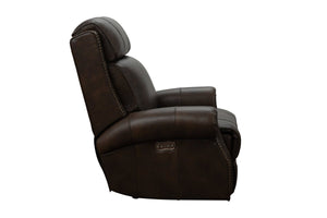 Barcalounger Ashford Walnut Blair Big & Tall Power Leather Recliner