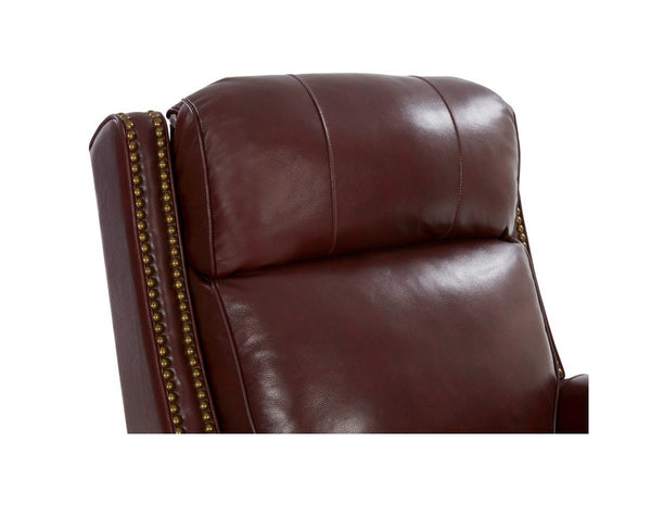 Barcalounger Marisol Cabernet Blair Big & Tall Power Leather Recliner