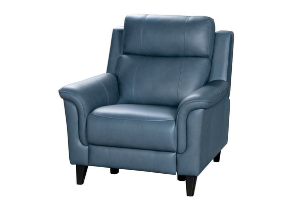 Barcalounger Masen Bluegray Kester Leather Recliner Chair