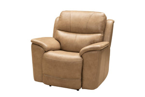 Barcalounger Elliott Taupe Kaden Leather Recliner