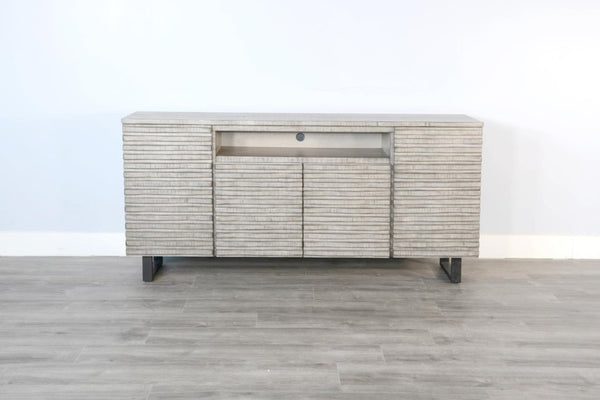 Sunny Designs Alpine Grey 72 Inch Media TV Stand Console