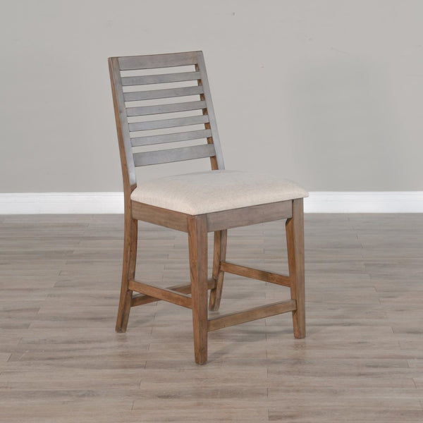 Sunny Designs Doe Valley Buckskin 24 Inch Counter Barstool with Cushioned Seat
