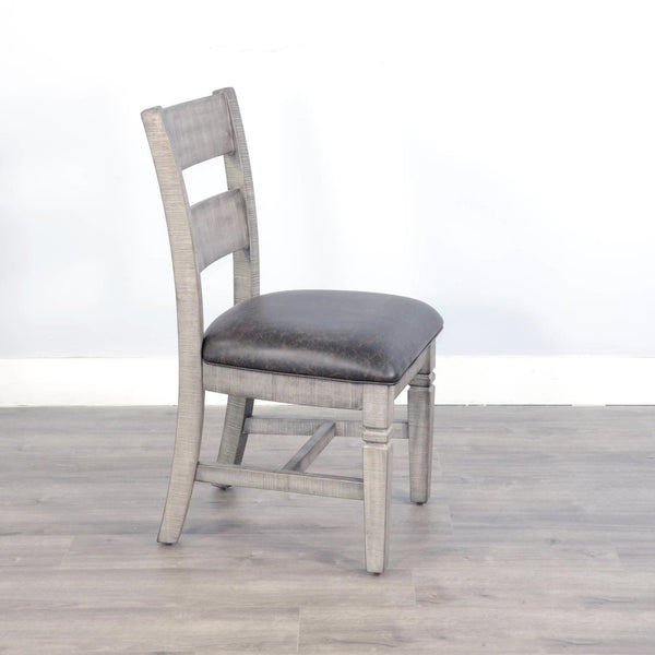 Sunny Designs Homestead Hills Tobacco Leaf & Alpine Grey Ladderback Dining Chair