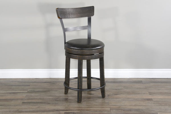 Sunny Designs Homestead Luxurious Tobacco Leaf Barstool