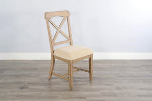 Sunny Designs Marina Beach Pebble Dining Chair with Cushioned Seat
