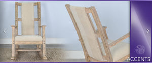 Sunny Designs Marina Beach Pebble Rocker Cushioned Seat & Back