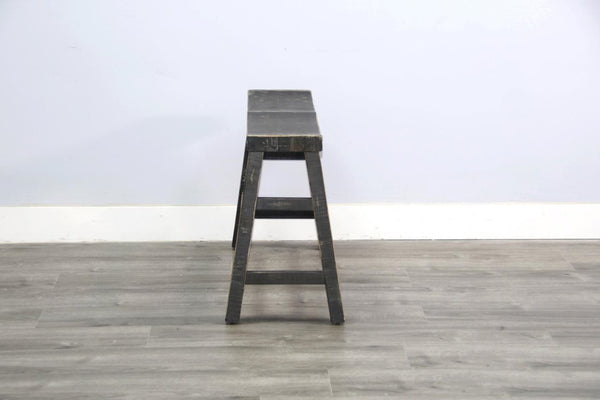 Sunny Designs Marina Black Sand 24 Inch Wood Seat Counter-Height Bench