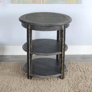 Sunny Designs Marina Black Sand Side Table