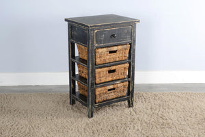 Sunny Designs Marina Black Sand Storage Coffee Table