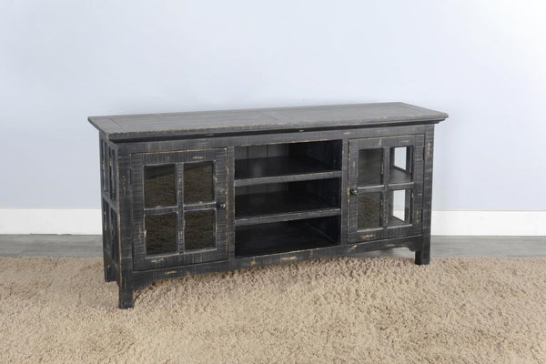 Sunny Designs Marina Black Sand TV Stand Console
