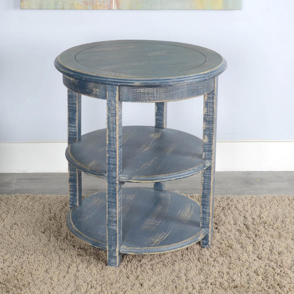 Sunny Designs Marina Ocean Blue Side Table
