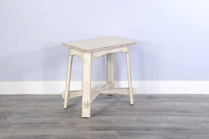 Sunny Designs Marina White Sand Chairside Table