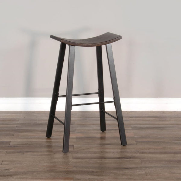 Sunny Designs Newport Tobacco Leaf 30 Inch Stool Wood Seat