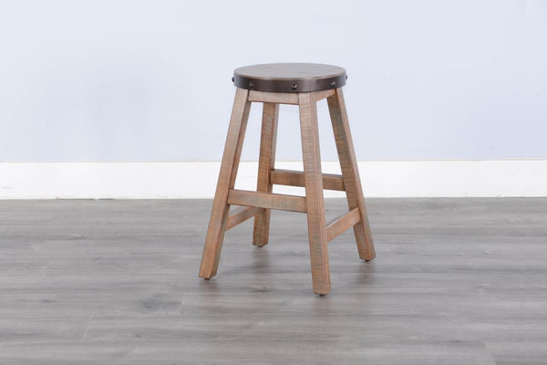 Sunny Designs San Diego Antique Brown 24 Inch Stool Wood Seat
