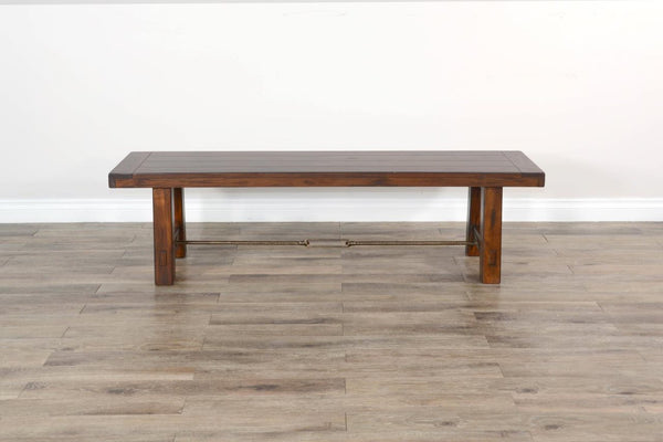 Sunny Designs Tuscany 64 Inch Vintage Mocha Bench