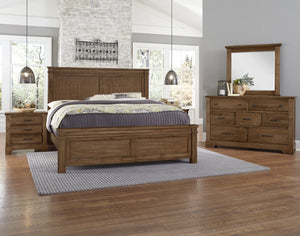 Vaughan-Bassett Cool Rustic Amber Mansion Queen Headboard