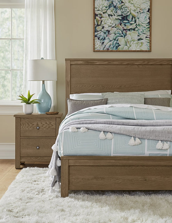 Vaughan-Bassett Fundamentals Natural Queen Bed